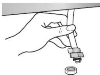 SKS SKSSB4202S - How to install the water supply pipe - 3