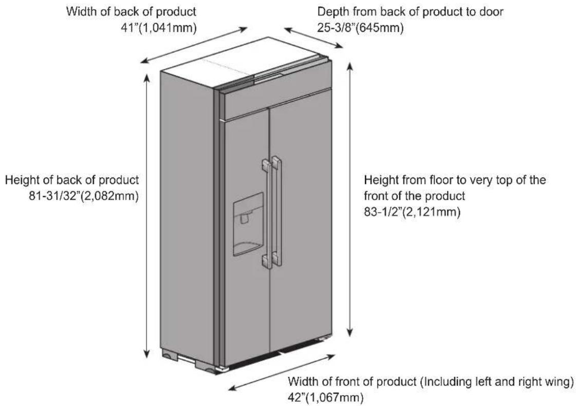 SKS SKSSB4202S - Product and Cutout dimension - 1