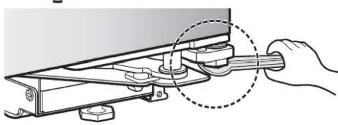 SKS SKSSB4202S - Ajuste de la altura de la puerta del refrigerador y del congelador - 2