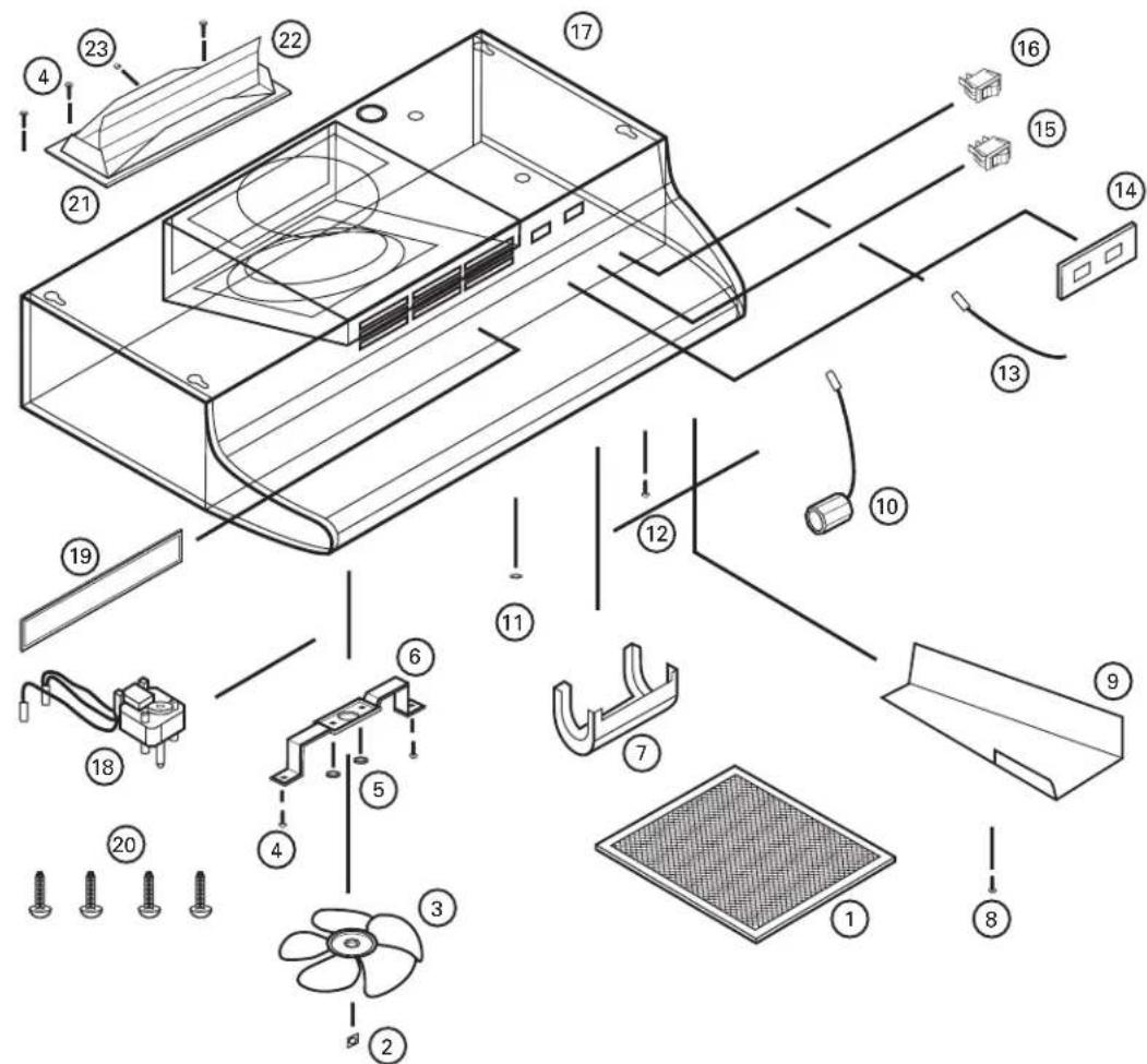 Air King AV1303 - FOR PARTS OR TECHNICAL ASSISTANCE - 1