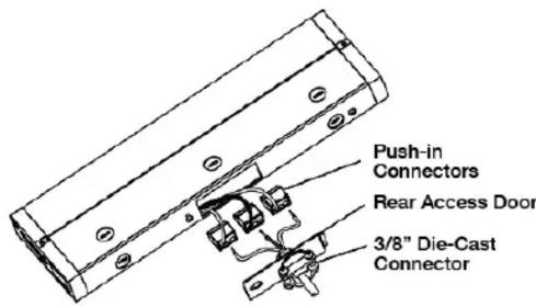 NUVO 63/522 - Wiring using REAR ACCESS, follow steps 4 – 7 below (only for 63-503, 63-504, 63-523 and 63-524) - 3