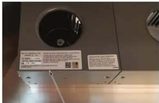 Hestan KVC30 - RATING LABEL - 2