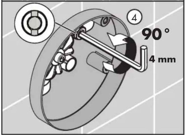 Hansgrohe 15404831 - Rincez les conduites d'alimentation de l'eau chaude et de l'eau froide: - 1