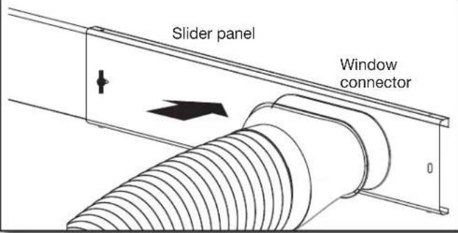 AMANA AMAP084AW - Attach vent hose to slider panel - 1