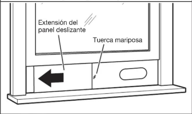 AMANA AMAP084AW - Instalación del panel deslizante para ventana - 2