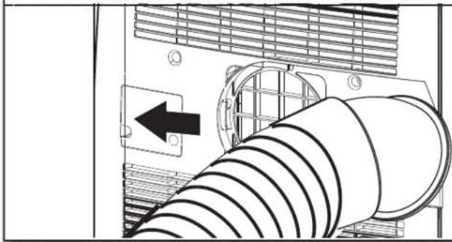 AMANA AMAP084AW - Attach vent hose to air conditioner - 1
