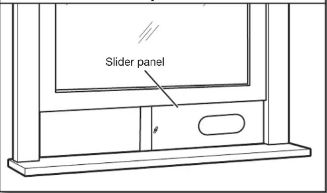 AMANA AMAP084AW - Install Window Slider Panel - 1