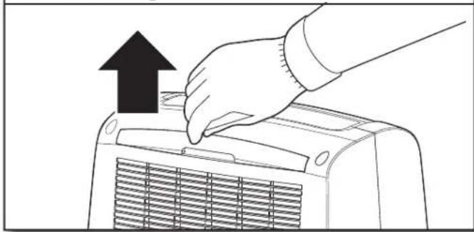AMANA AMAP084AW - Removing the air filter - 1