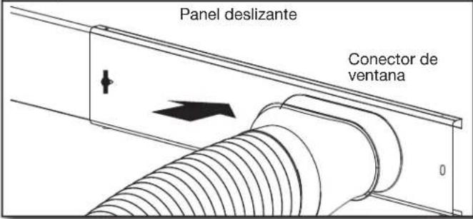AMANA AMAP084AW - Fije la manguera de ventilación al panel deslizante - 1
