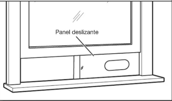 AMANA AMAP084AW - Instalación del panel deslizante para ventana - 1