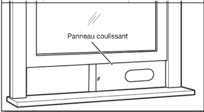 AMANA AMAP084AW - Installer le panneau de fenêtre coulissant - 1