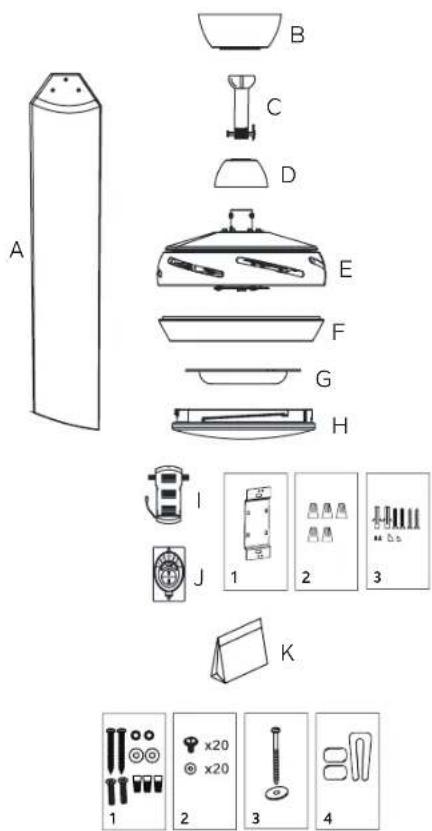 Kichler 310260 - PACKAGE CONTENTS - 1