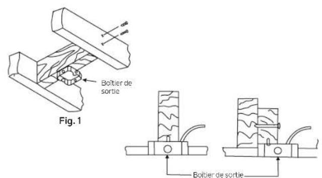 Boîtier de sortie Fig. 1 Boîtier de sortie