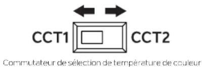 CCT1 CCT2 Commutateur de sélection de température de couleur