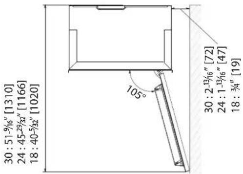 Hestan KFCR30 - INSTALLATION CUT-OUT - KRC, KFC, KWC, KRW-OV MODELS WITH OVERLAY - 2