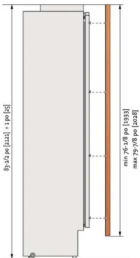 Hestan KFCR30 - DIMENSIONS DES PANNEAUX - MODÈLES KFC - OV, KRC - OV, ET KWC - OV - 1