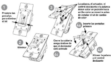 LEGRAND TSD703PTUI - PROCEDIMIENTO DE CAMBIO DE COLOR - 1