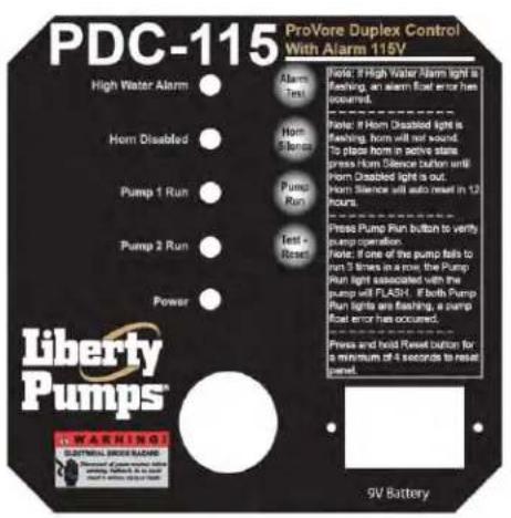 Liberty Pumps P382XPRG102 - WARNING - 2