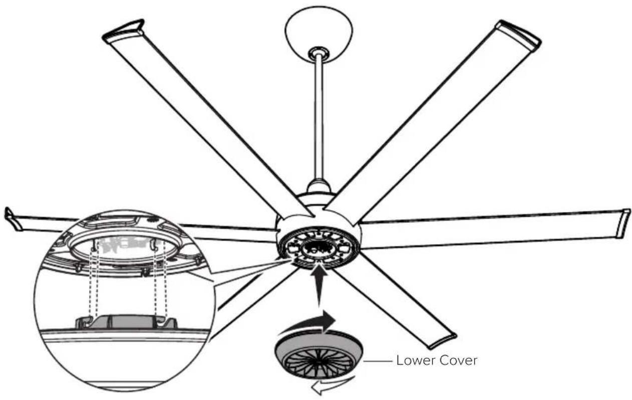 Big Ass Fans Turbo6 - Install lower cover - 1