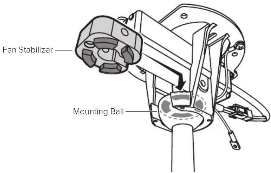 Big Ass Fans Turbo6 - Install fan stabilizer (optional, outdoor fans only) - 1