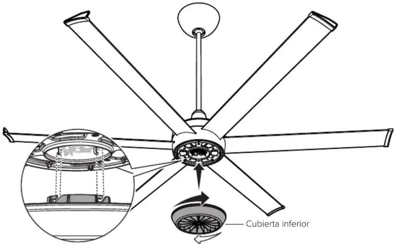Big Ass Fans Turbo6 - Instalación de la cubierta inferior - 1