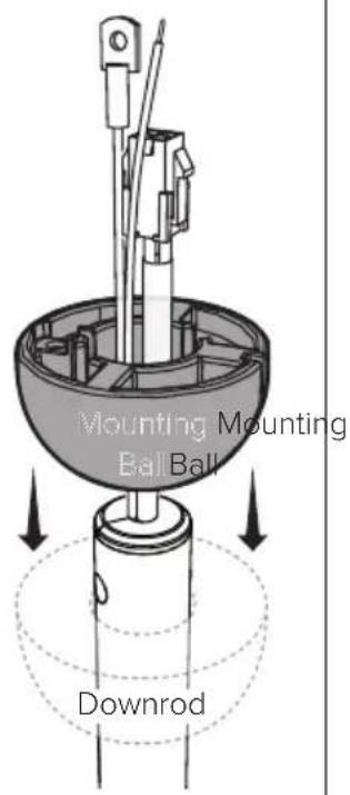 Big Ass Fans Turbo6 - Install mounting ball - 1
