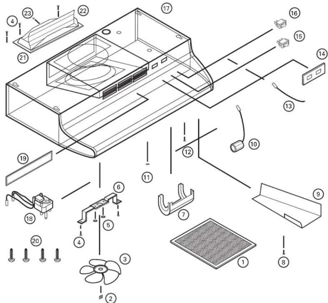 Air King AV1304 - FOR PARTS OR TECHNICAL ASSISTANCE - 1