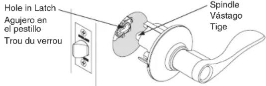 Schlage F170 - Install Latch - 6