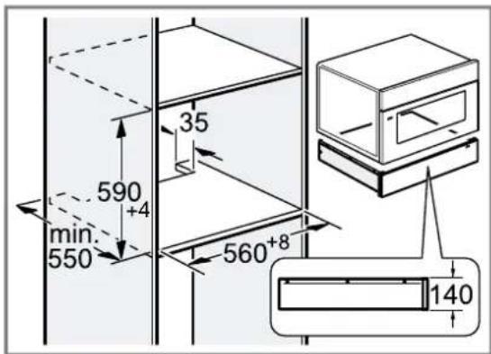 BOSCH BDC9111B0 - Inbouw in kast - 2