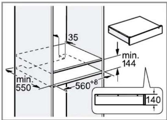 BOSCH BDC9111B0 - Inbouw in kast - 1