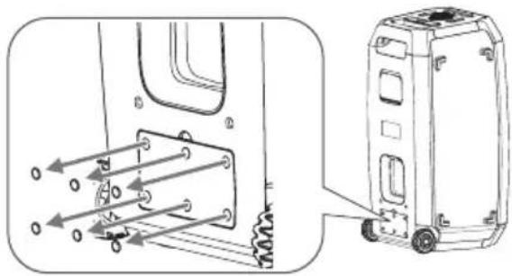 PANASONIC SC-BMAX30 - Remove the battery cover. - 1