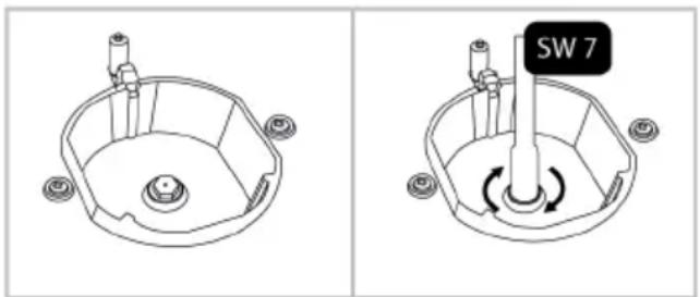 BEKO FBG62031WCS - Remplacement de l'injecteur pour les brûleurs - 1