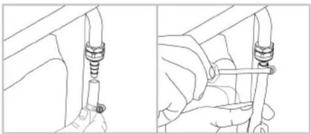 BEKO FBG62031WCS - Connection with clamped (threadless) gas hose - 2