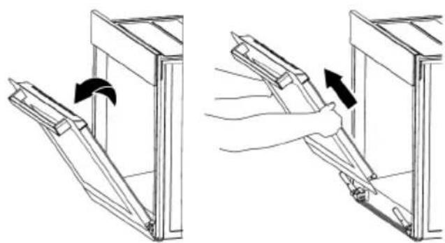 BEKO FSE57003WC - Removing the oven door - 4