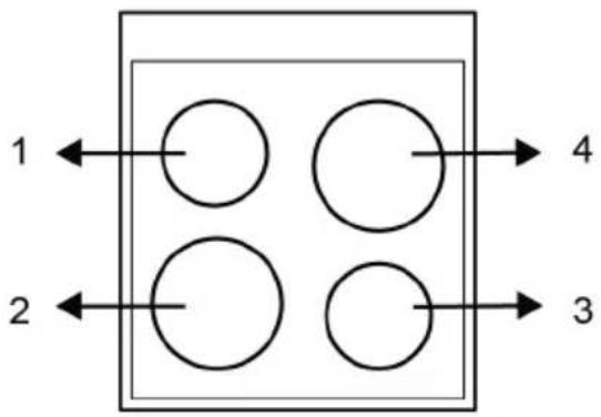 BEKO FSE57003WC - Hob section - 1