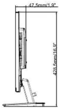 IIYAMA ProLite XB2497HSU - DIMENSIONS : ProLite X2797QSU - 2