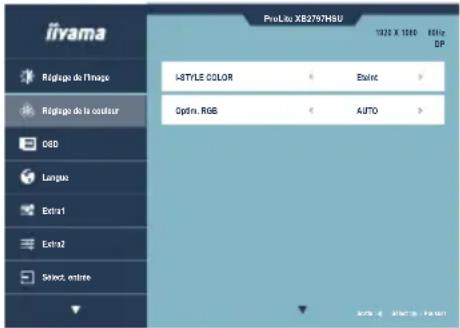 IIYAMA ProLite XB2497HSU - Raccourci - 3