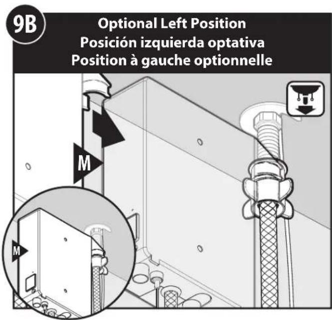 9B Optional Left Position Posición izquierda optativa Position à gauche optionnelle