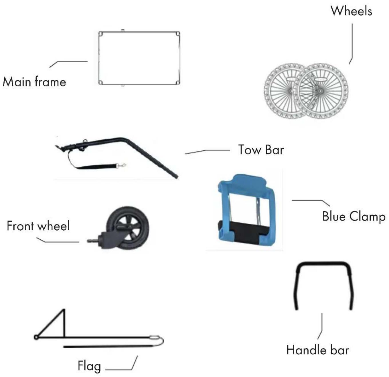 Deryan Pet Trailer - PARTS - 1
