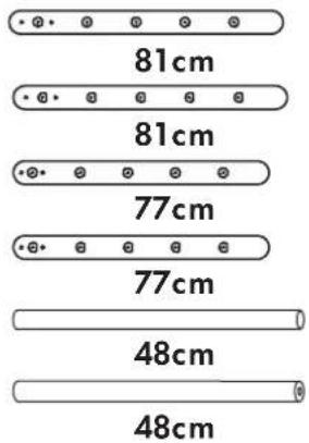 Deryan Wooden Climbing Frame - Onderdelen - Teileliste - Liste des pièces - 1