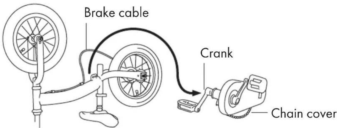 Deryan Kids Bike - Remove the chain cover - 1