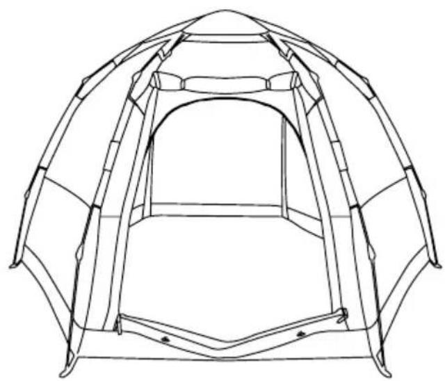 Deryan Up To Go XL Tent - SET UP - 1