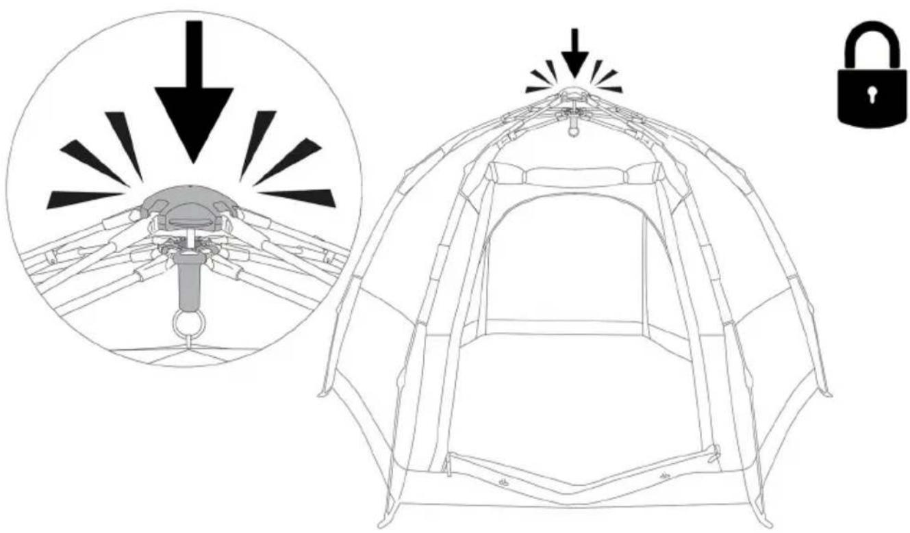 Deryan Up To Go XL Tent - SET UP - 5