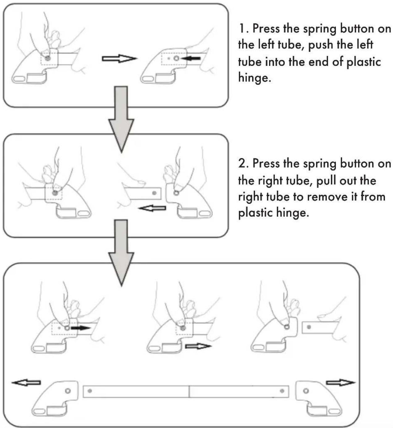 Deryan Bed Rail - DISASSEMBLE INSTRUCTIONS - 1