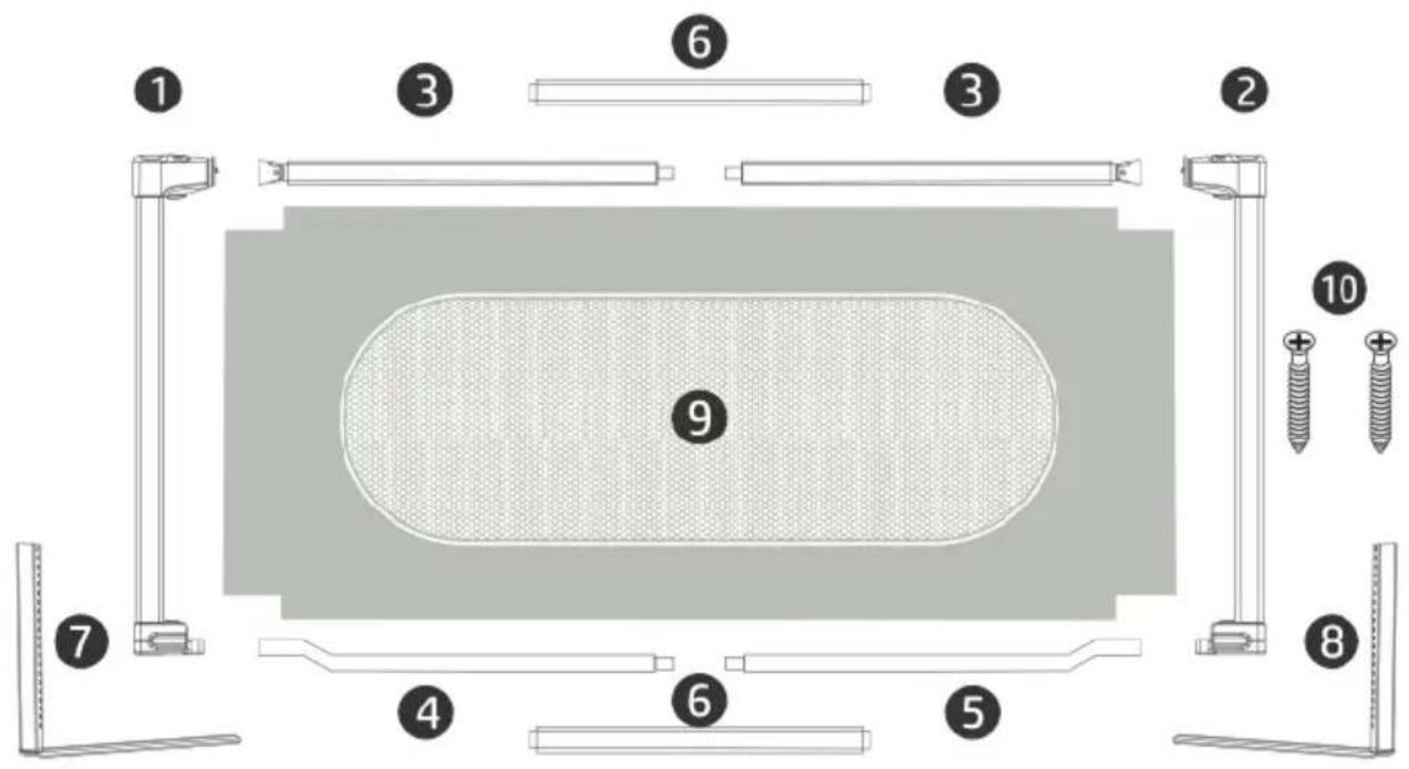 Deryan Bed Rail - PART LIST - 1