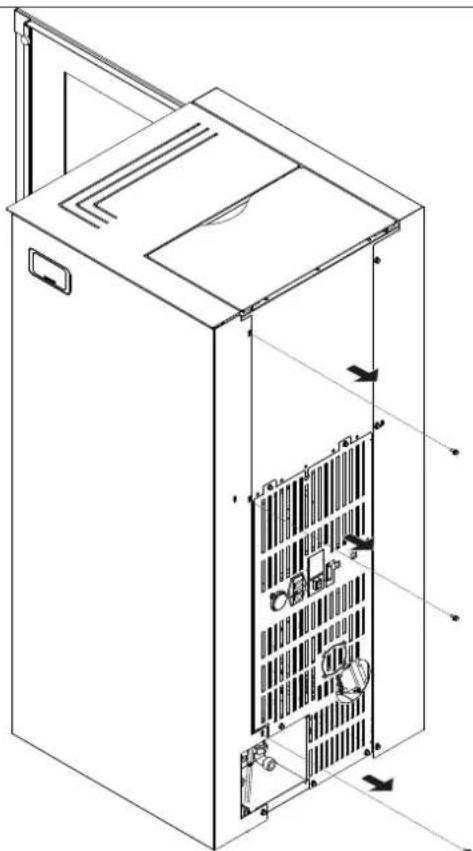 Palazzetti Ecofire Dadò Idro 10 - Disassembly of right side panel - 1