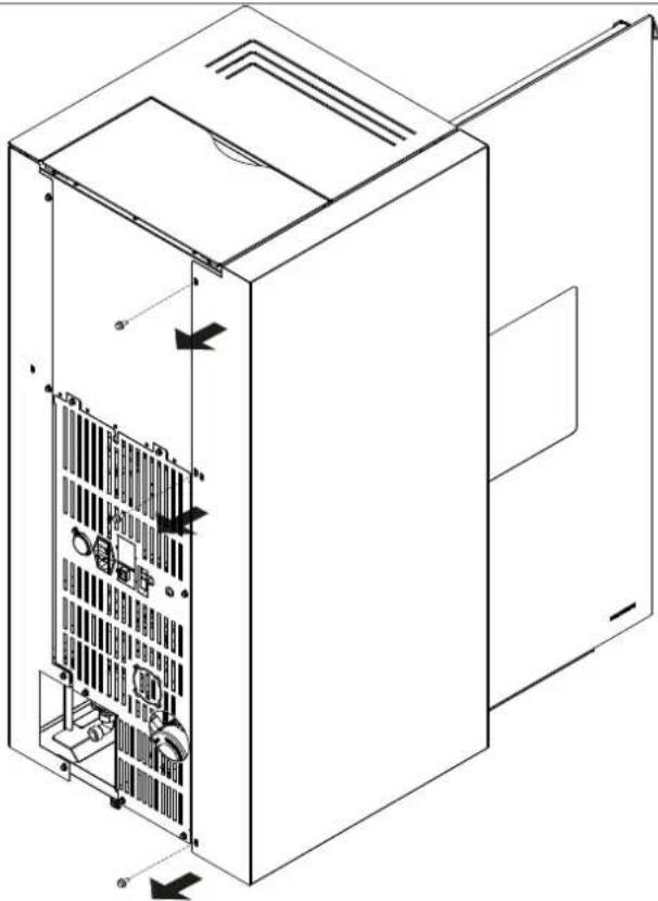 Palazzetti Ecofire Dadò Idro 10 - Demontage der linken Seite - 1