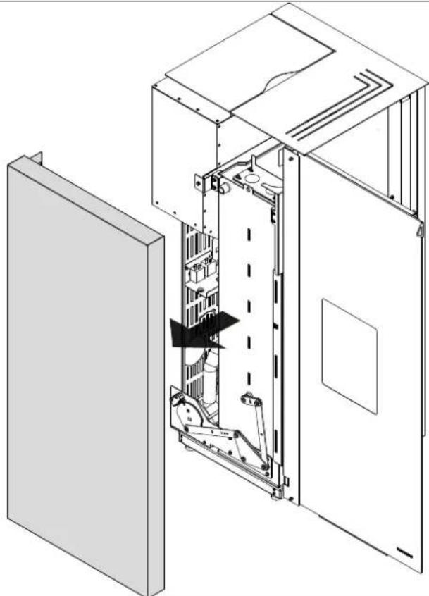 Palazzetti Ecofire Dadò Idro 10 - Disassembly of left side panel - 3