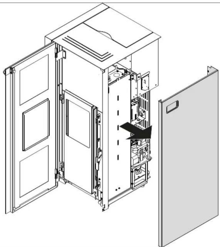 Palazzetti Ecofire Dadò Idro 10 - Disassembly of right side panel - 3
