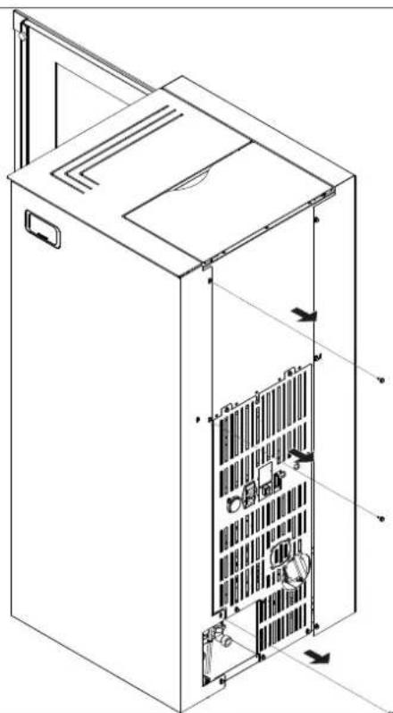 Palazzetti Ecofire Dadò Idro 10 - Smotaggio del fianco destro - 1